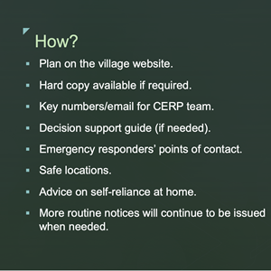 Berwick St James Parish Community Emergency Resource Plan