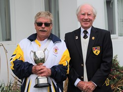 Reg Girling Trophy winner Roland Ellen with President John Newland