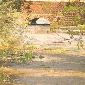 The River Meon flows through the village