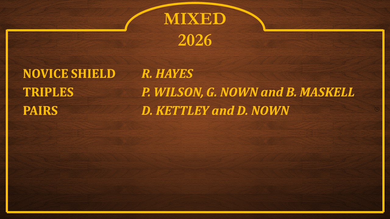 Marina Bowling Club Dawlish 2022 Winner's Boards