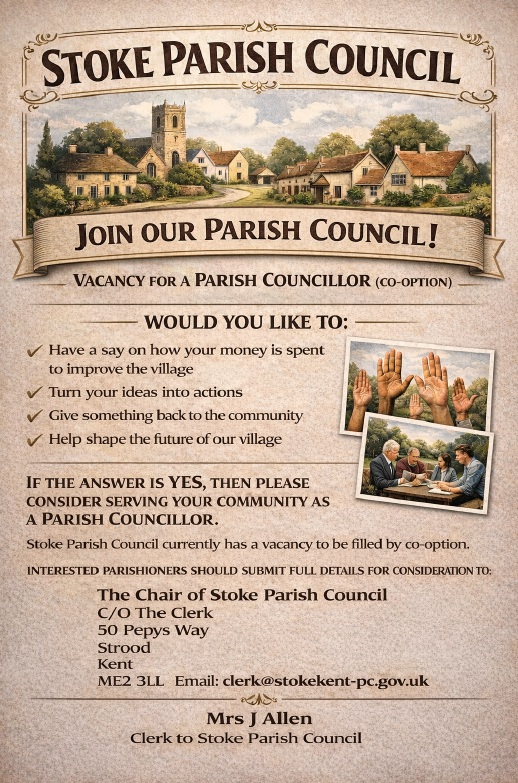 Stoke Parish Council (Kent) Vacancies