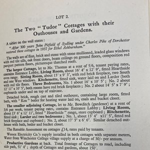 Sales particulars 1947, ten years after the renovation was done