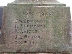 Great Coxwell War Memorial 1939 - 1945