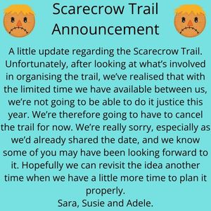 Buckland Dinham Scarecrow Trail CANCELLED for now..