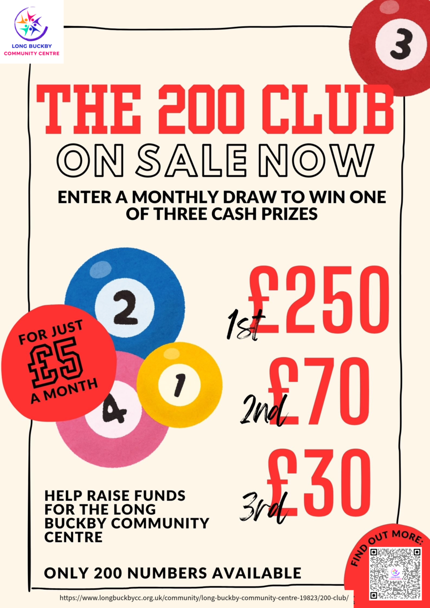 Long Buckby Community Centre 200 Club