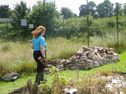 2018 Making the Wildlife Area from the old tennis courts