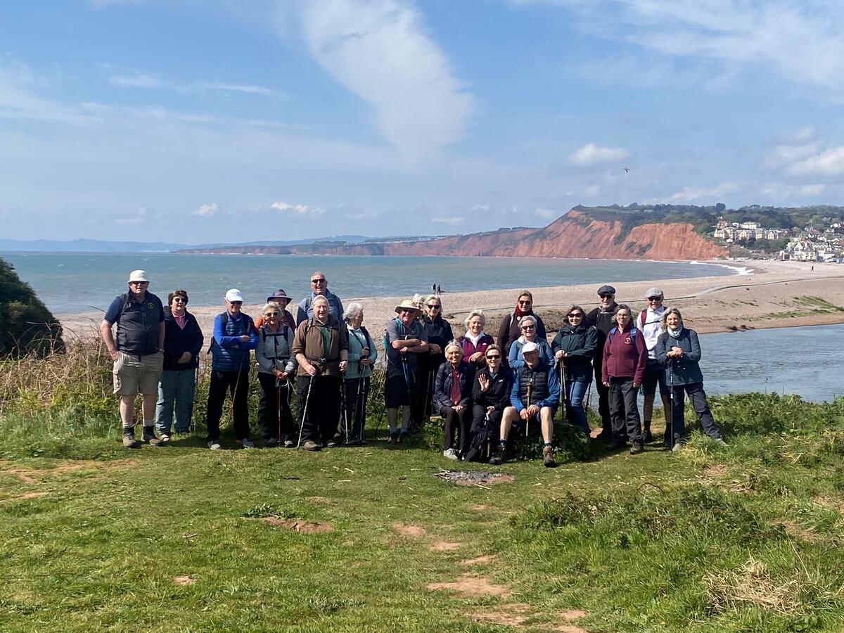 Budleigh Salterton in the distance.