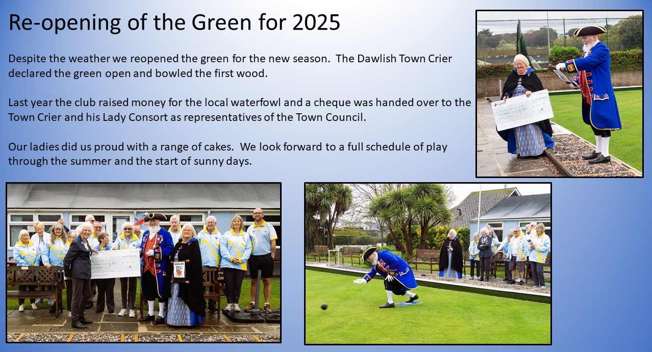 Marina Bowling Club Dawlish Latest News