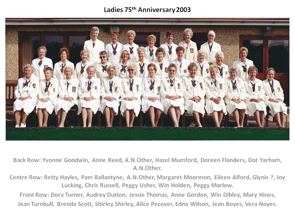 GOSPORT BOWLING CLUB 75th Anniversary