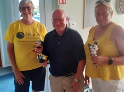 Organiser Liz Dyer with winners Andy Williamson & Michelle Rawlings....missing is Dave Cutbush