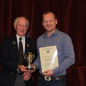 President John Newland with Weston Cup Runner Up Jake Roberts