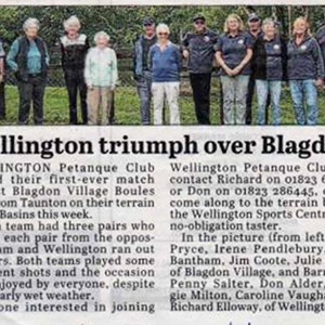 Wellington Petanque Club Press cuttings archive