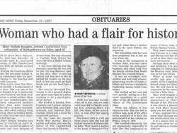 1997 Mary Burgess Obituary