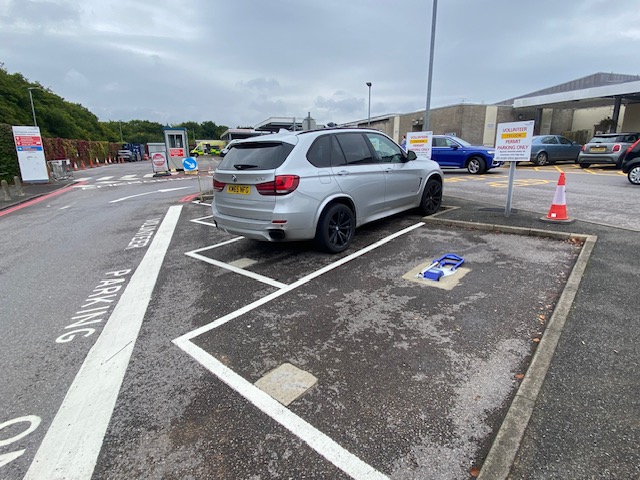 Volunteer parking spaces at Basingstoke Hospital