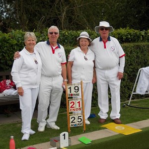 Mixed Pairs: Pauline Lines and Colin Marsden with Helen Scott and David Winn