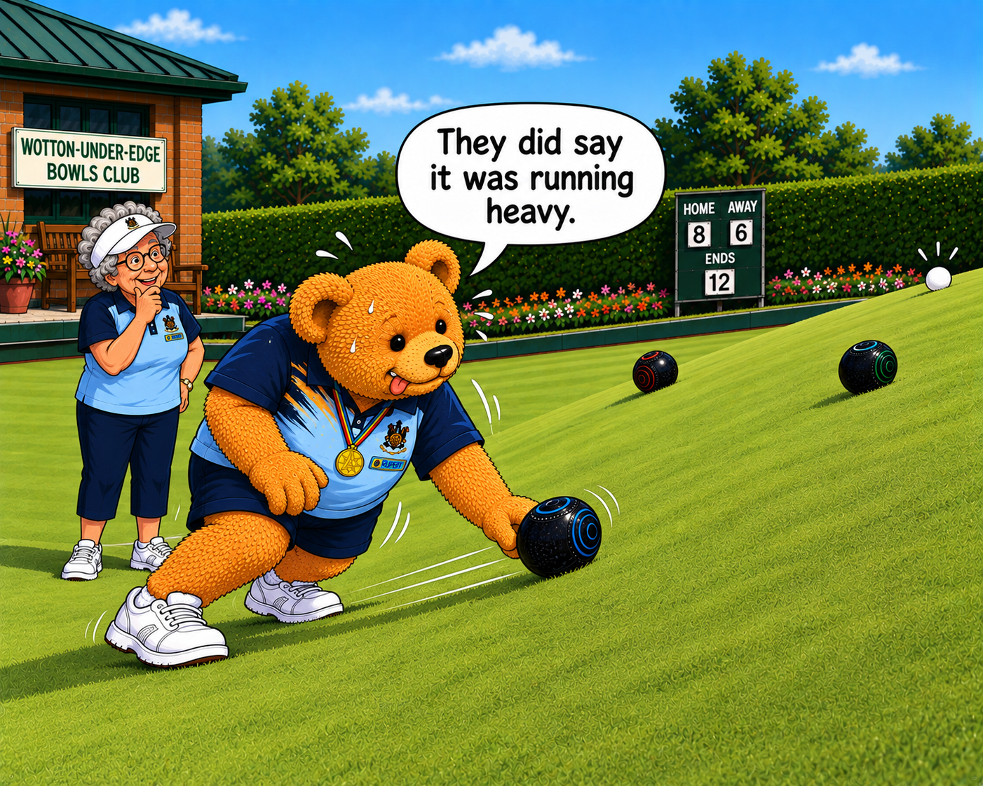 Wotton Bowls Club Rupert the Bowling Bear #3
