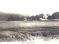 Waberthwaite Hall from the Muncaster side of the River Esk