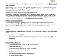 Swindon and District Women's Bowls Association Rules 2025