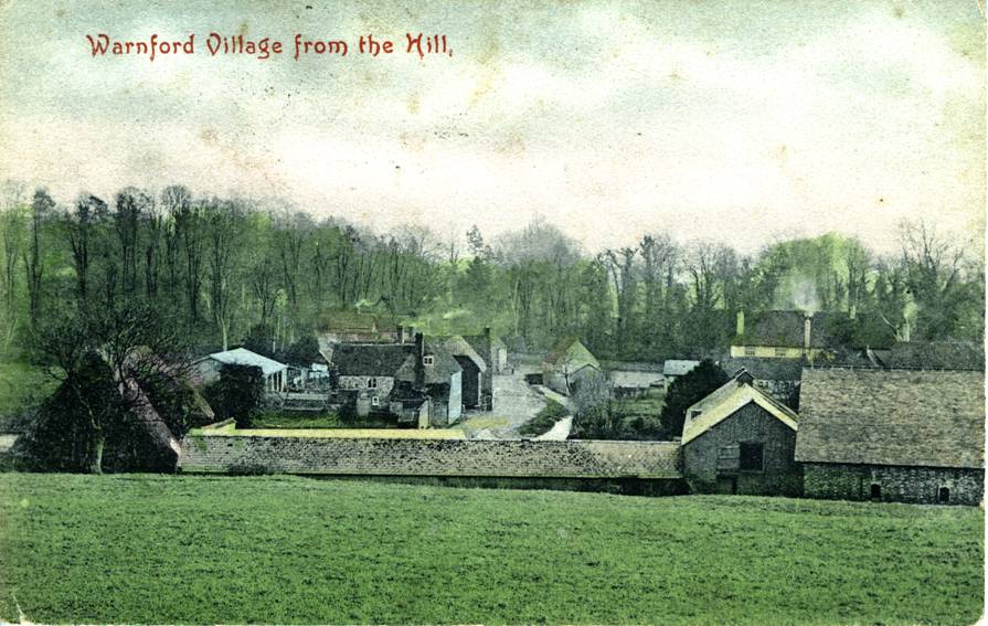 Warnford Village from the Hill. 1906