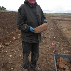 Jim also found a lot of cbm in trench 4 – one piece especially stood out...