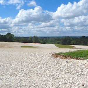 The Green Belt in the Surrey Hills, an Area of Great Landscape Value and Outstanding Natural Beauty, during its transformation into a new golf course, adding to the 600+ golf courses already within a 50-mile radius of Mickleham (Cherkley, 2013)