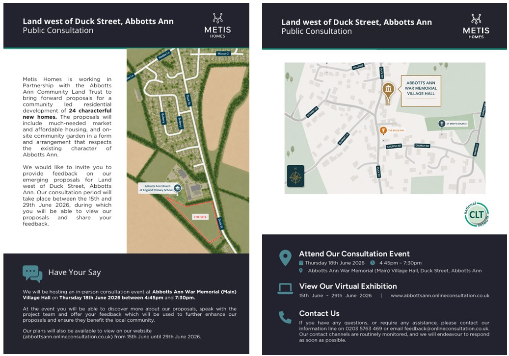 Abbotts Ann Community Land Trust - Public Consultation