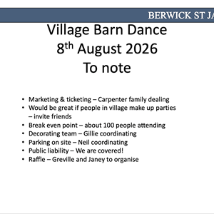 Berwick St James Parish Barn Dance