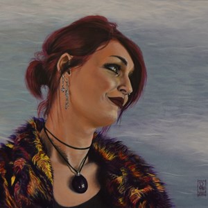 Hannah, oil by Pete Wilding