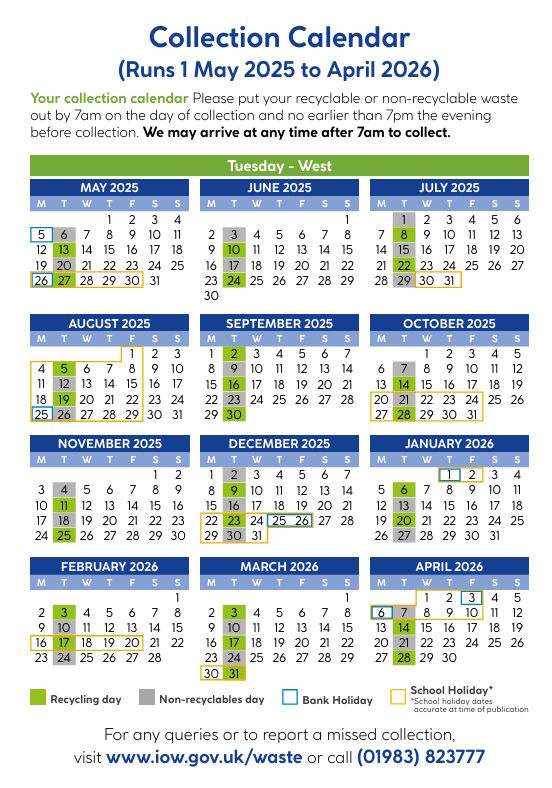 Godshill Parish Council Bin Days