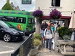 Corfe village, where the buildings are almost all  of Purbeck limestone. ©EH