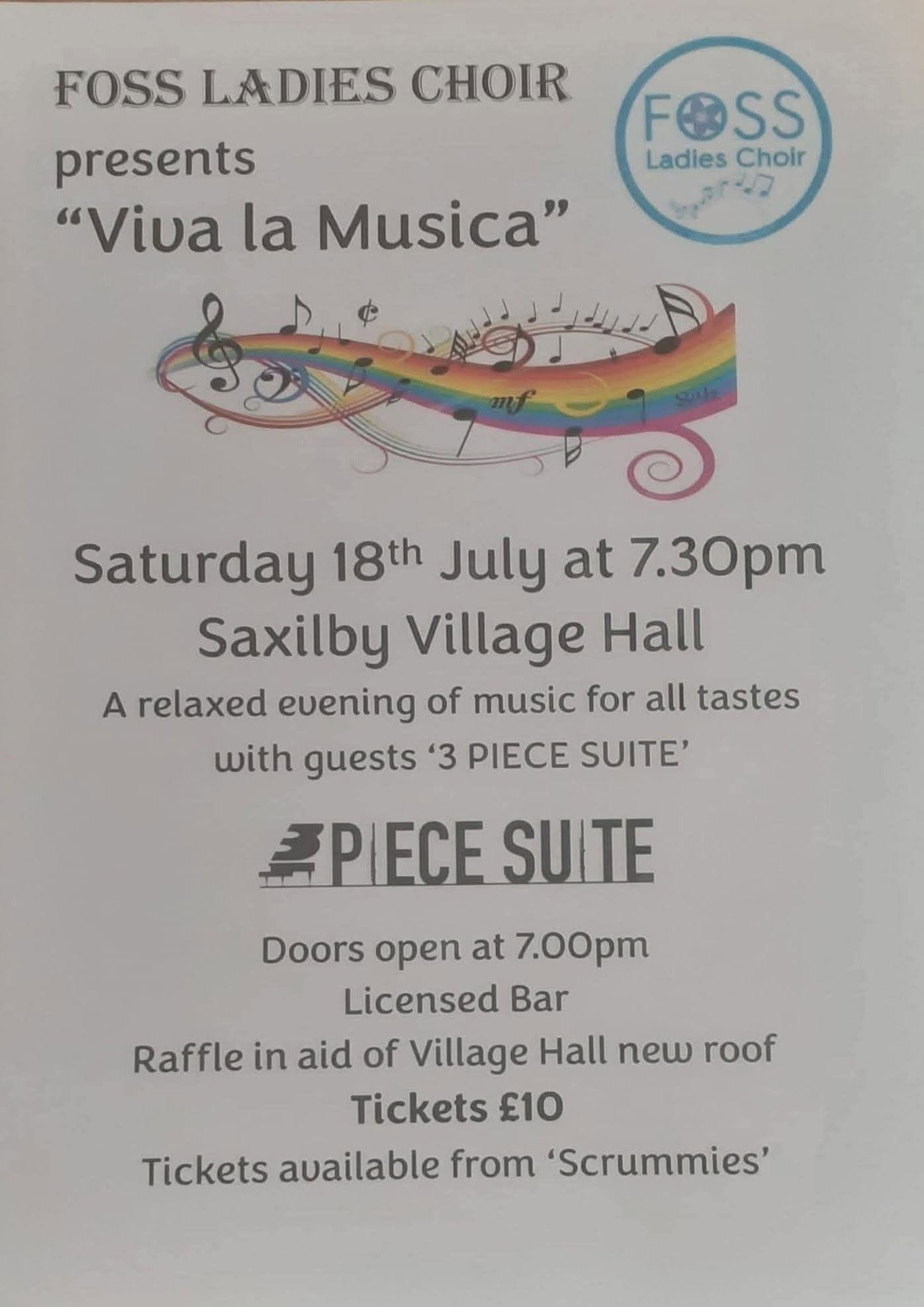 Saxilby Village Hall Viva la Musica