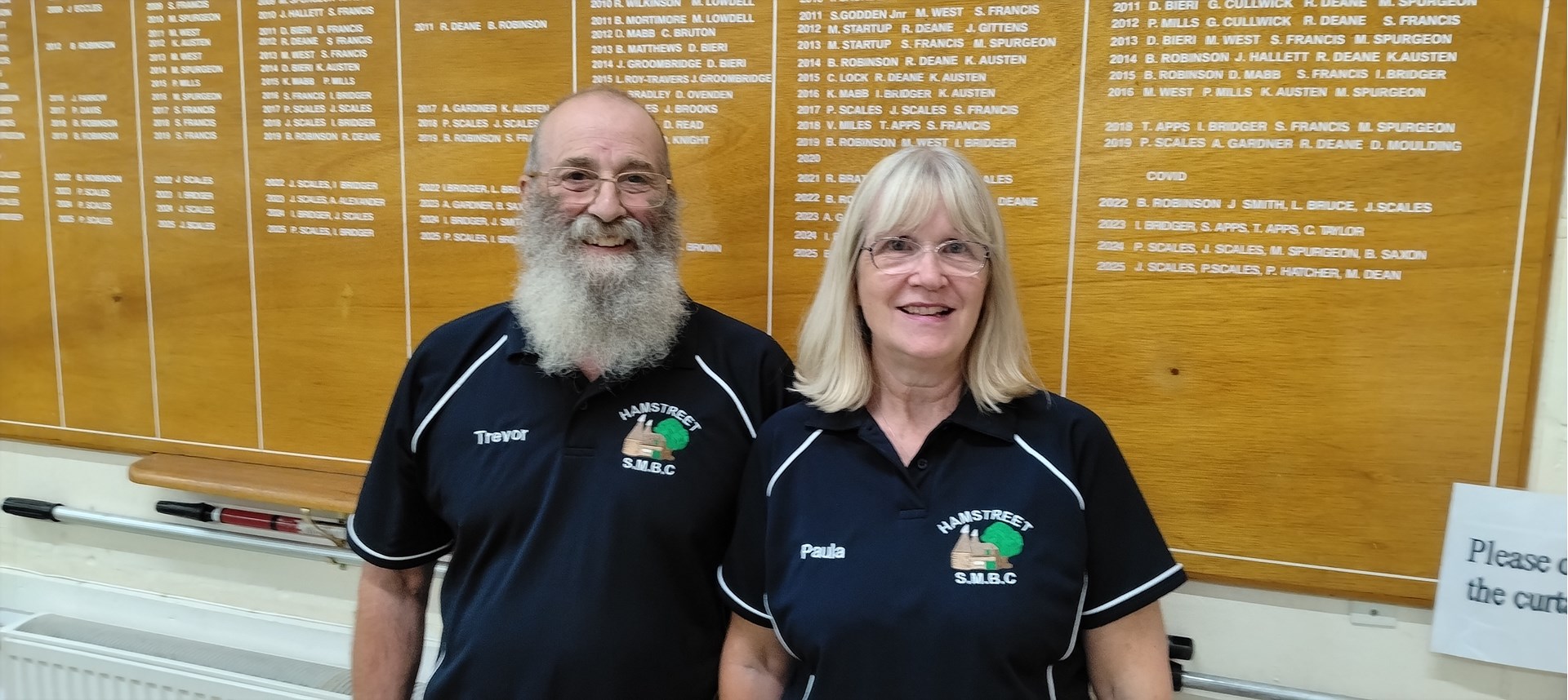 Paula wins the Club Singles, with Trevor runner up.