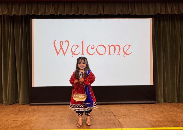 Salam! at the recent Afghan Kitchen in the Village Hall