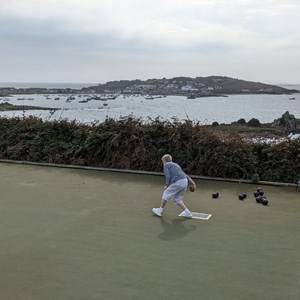 Kay and Cy in Scilly, September