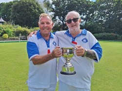 Mens Pairs winners Don Larkin on the left and Neil Shaw