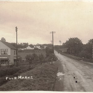 Winchester Rd & Lymington Bottom Crossroads c1925