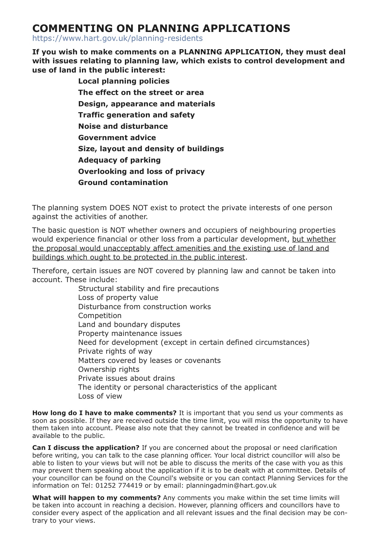 Parish of Heckfield Planning