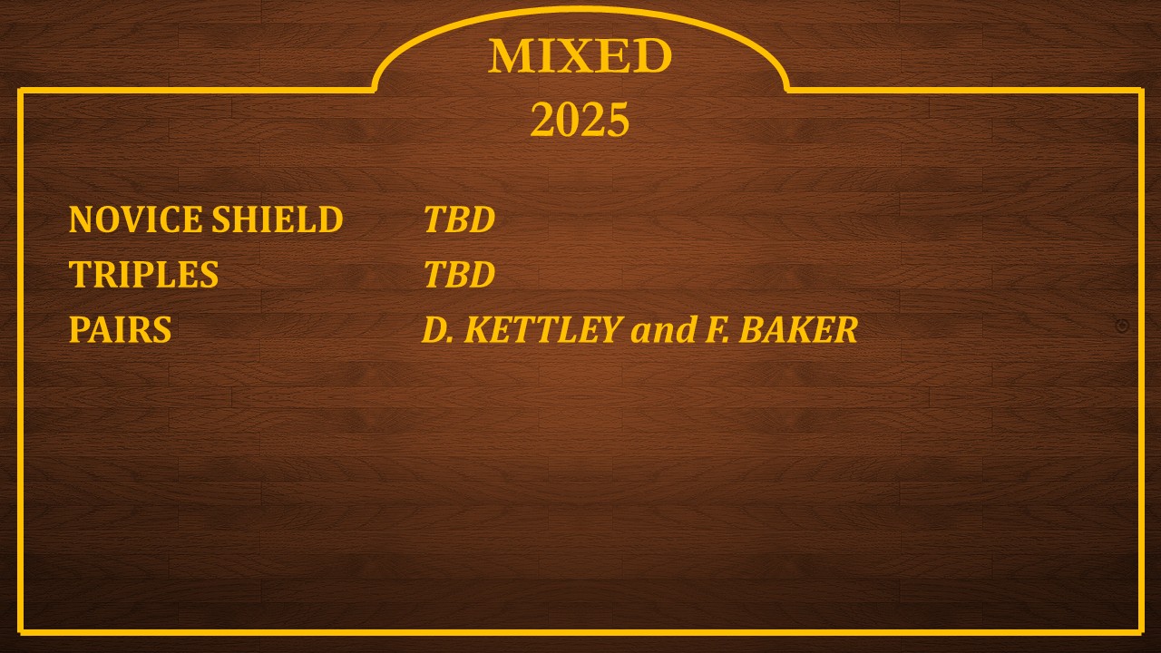 Marina Bowling Club Dawlish 2022 Winner's Boards