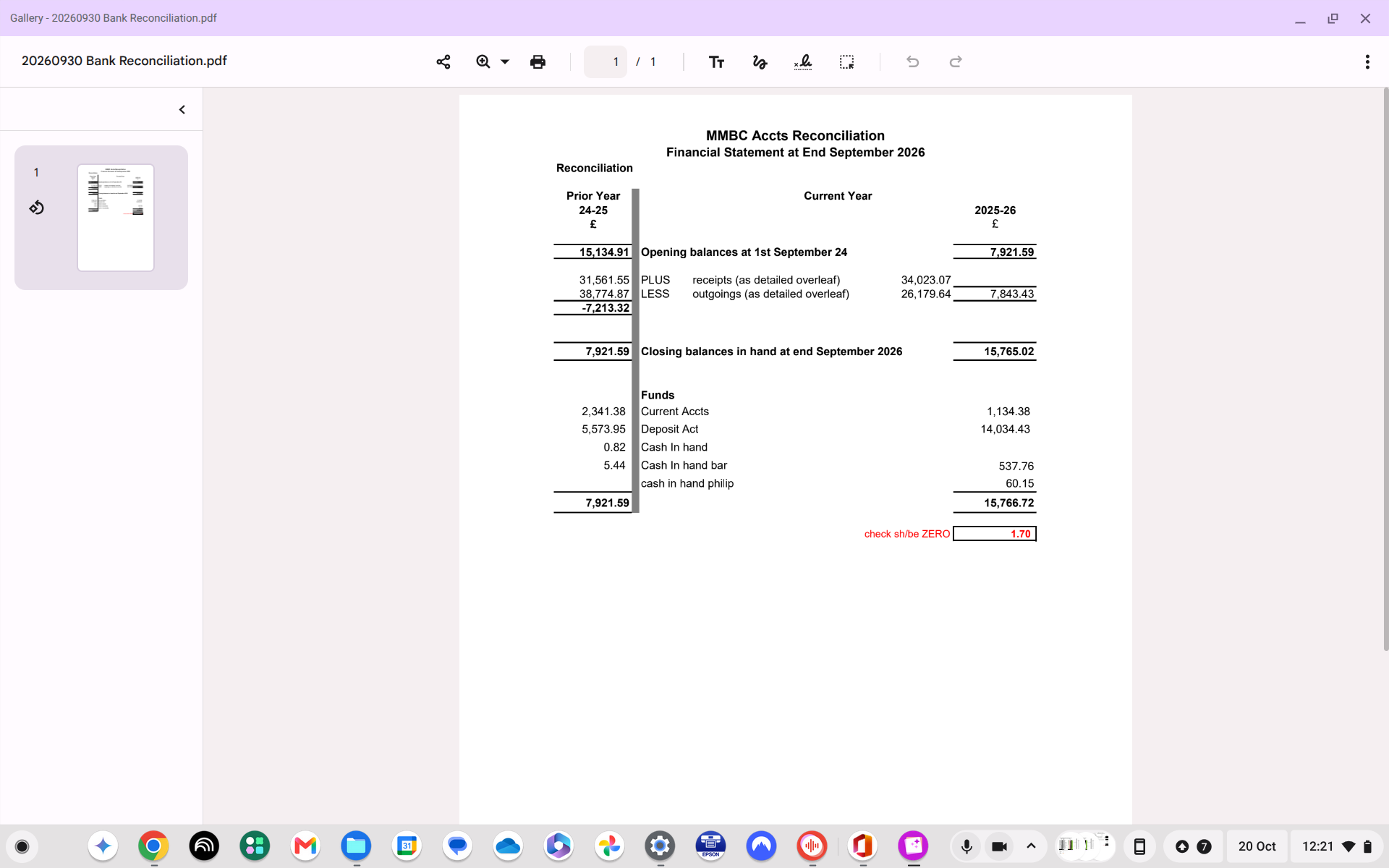 Bank Reconciliation
