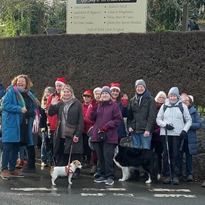 20 Dec 2024 - 29 grown ups and 6 dogs set out on the bus to Blackwater to walk back to our lovely village and seasonal refreshments at The Griffin.