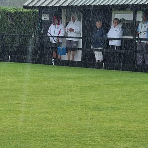 Rain stopped play