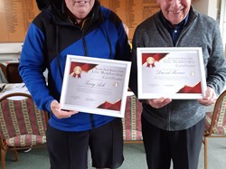 Terry and Dave with their Life Membership Certificates