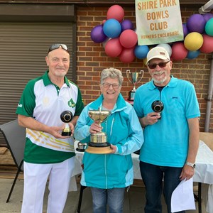Fixed Jack Finalists Bill Griffiths and Rob Kenway with Sponsor Hillary Mullin. Wiiner was Bill Griffiths