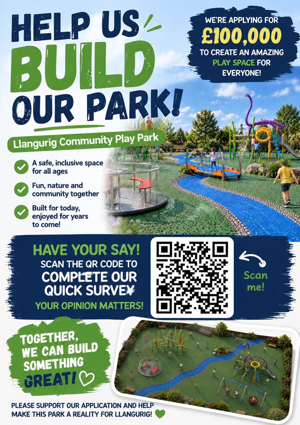 Llangurig Community Council Help us Build our Play Park in Llangurig