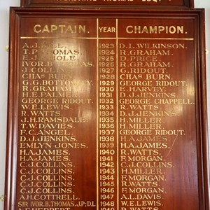 Dinas Powys Bowling Club Honours Boards