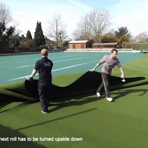 Cowplain Bowling Club The Laying of the Carpet
