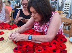Binfield Women's Institute Poppy Making 2025