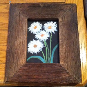 Weathered oak picture frame