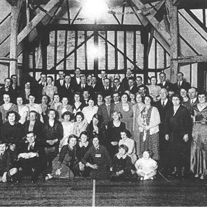 Party in Postling, Tithe Barn circa 1927