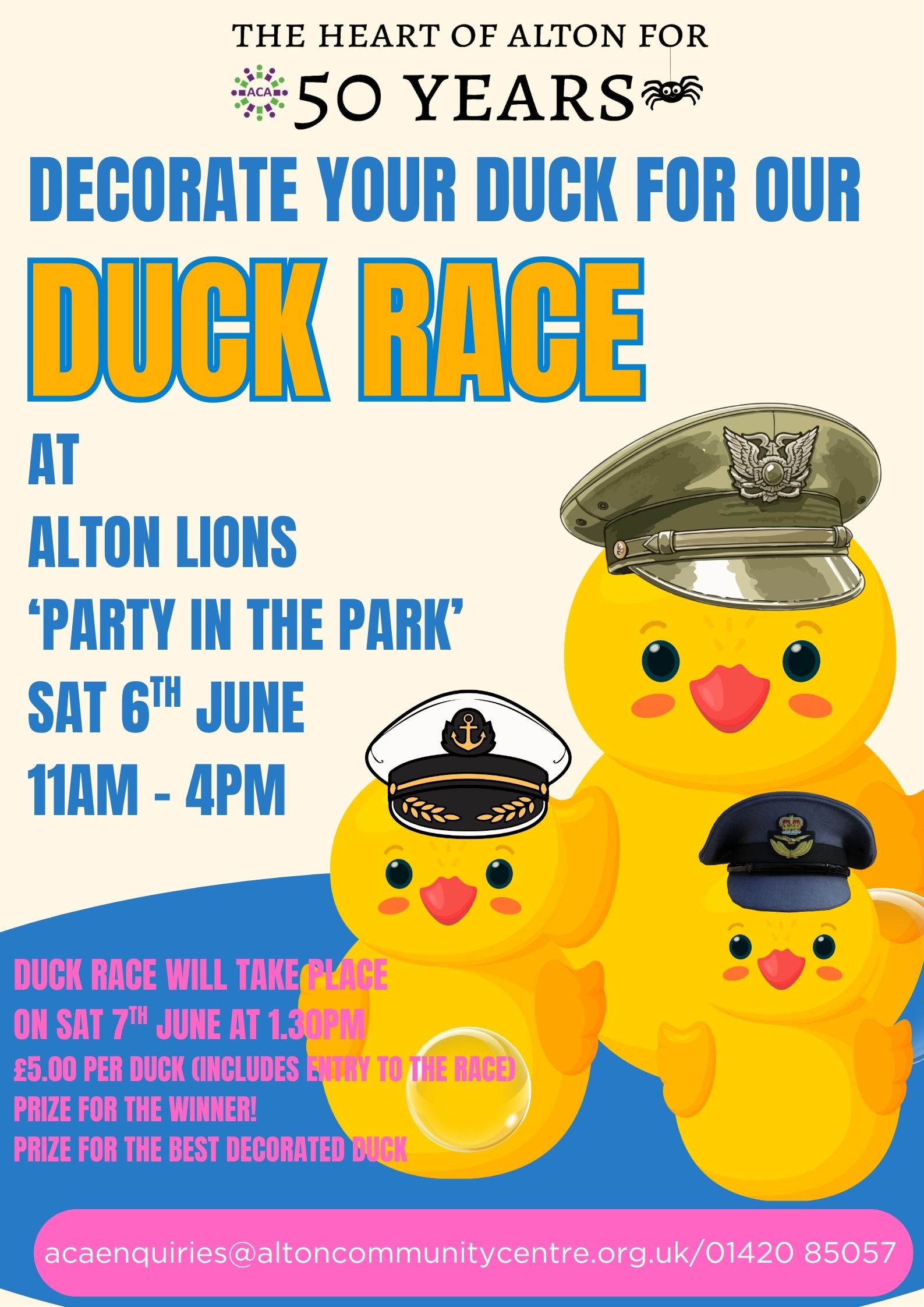 Alton Community Centre Duck Race Trail entryform
